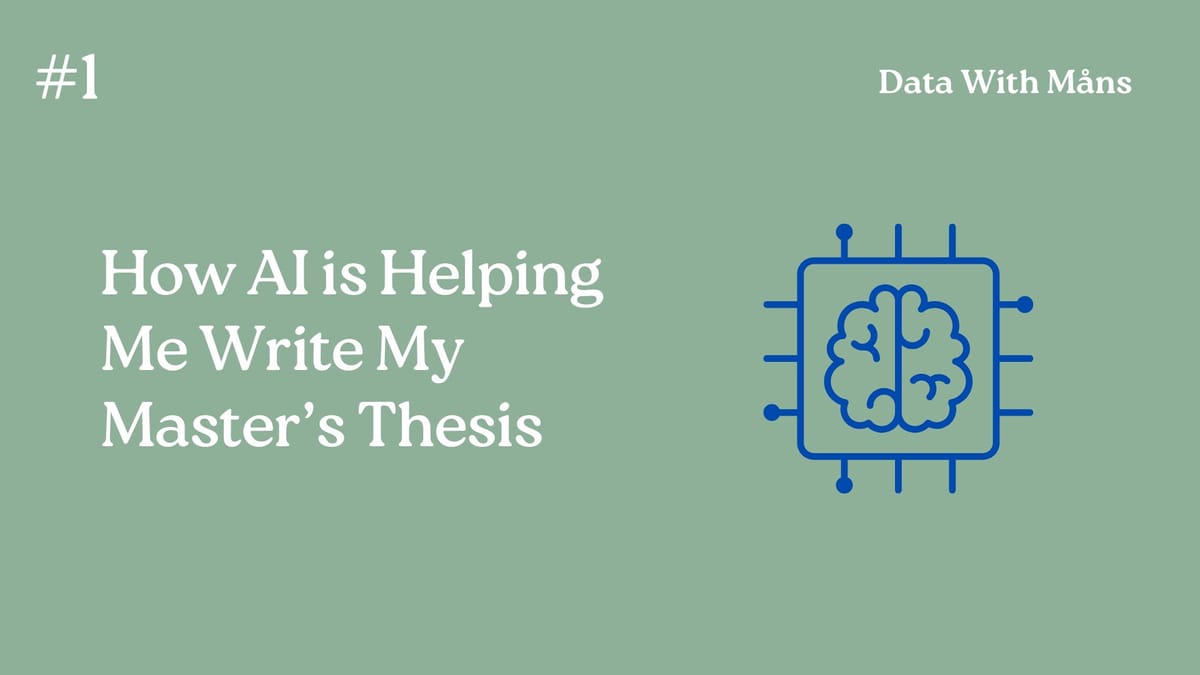 How AI is Helping Me Write My Master's Thesis